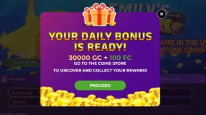 FortuneCoins Casino Daily Bonus