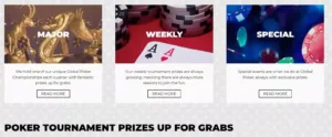 Global Poker tournaments