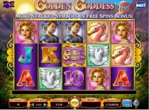 Golden Goddess slot reels