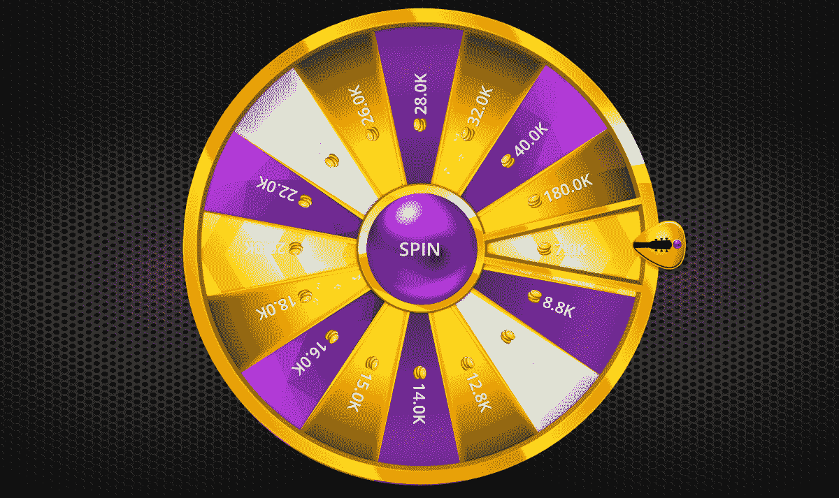 Hard Rock Social Casino Wheel of Fortune