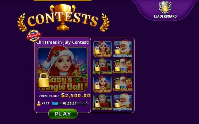 Gambino Slots Contests Screen