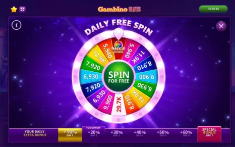 gambino slots daily free spin