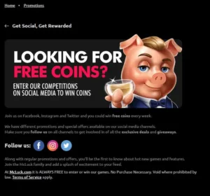 McLuck Casino Free Coins