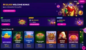 Funrize Casino Homepage