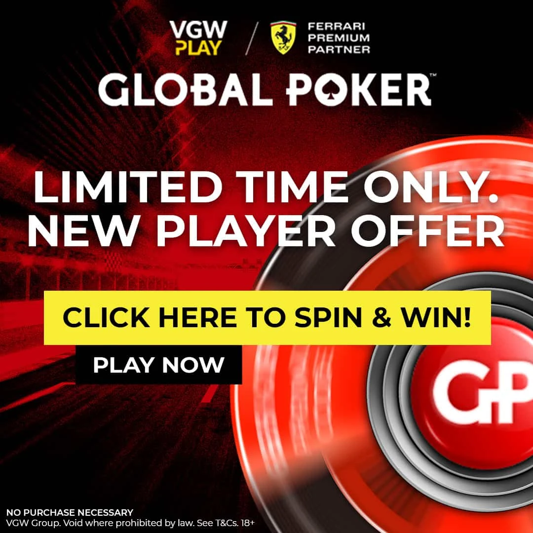 Global Poker F1 Spinner Campaign