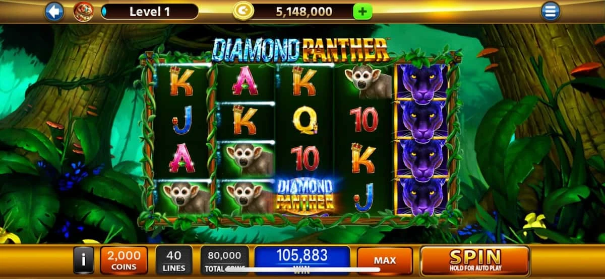 Chumba Casino Diamond Panther game