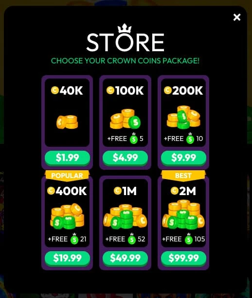 Crown Coins Store
