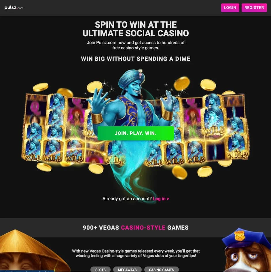 Pulsz Casino Spin to Win