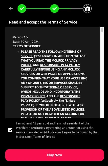 McLuck Terms of Service