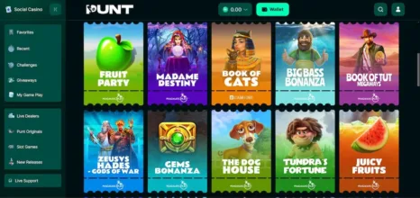 Punt.com Slots Selection