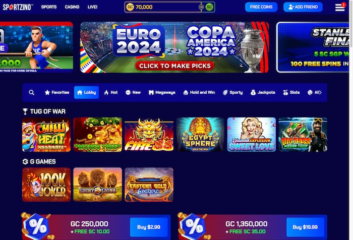 New Social Sportsbook Sportzino