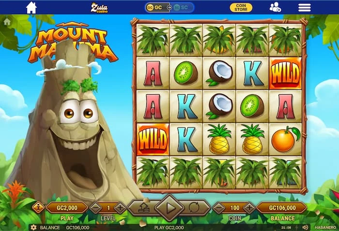 Mount Mazuma Slot Game at Zula Casino