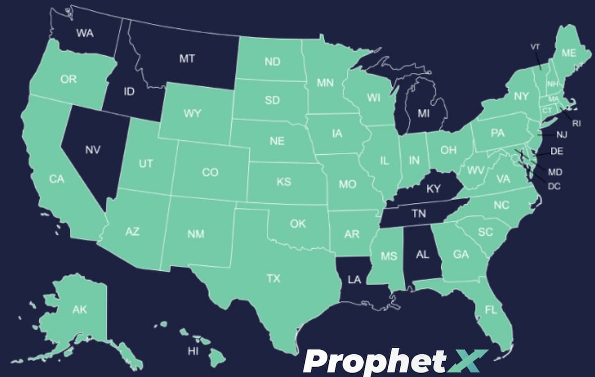 ProphetX Social Sportsbook Availability