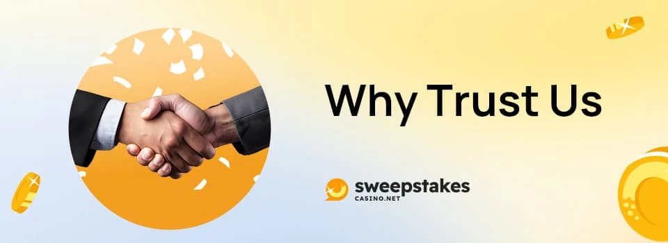 Two hands shaking, symbolizing trust in sweepstakescasino.net