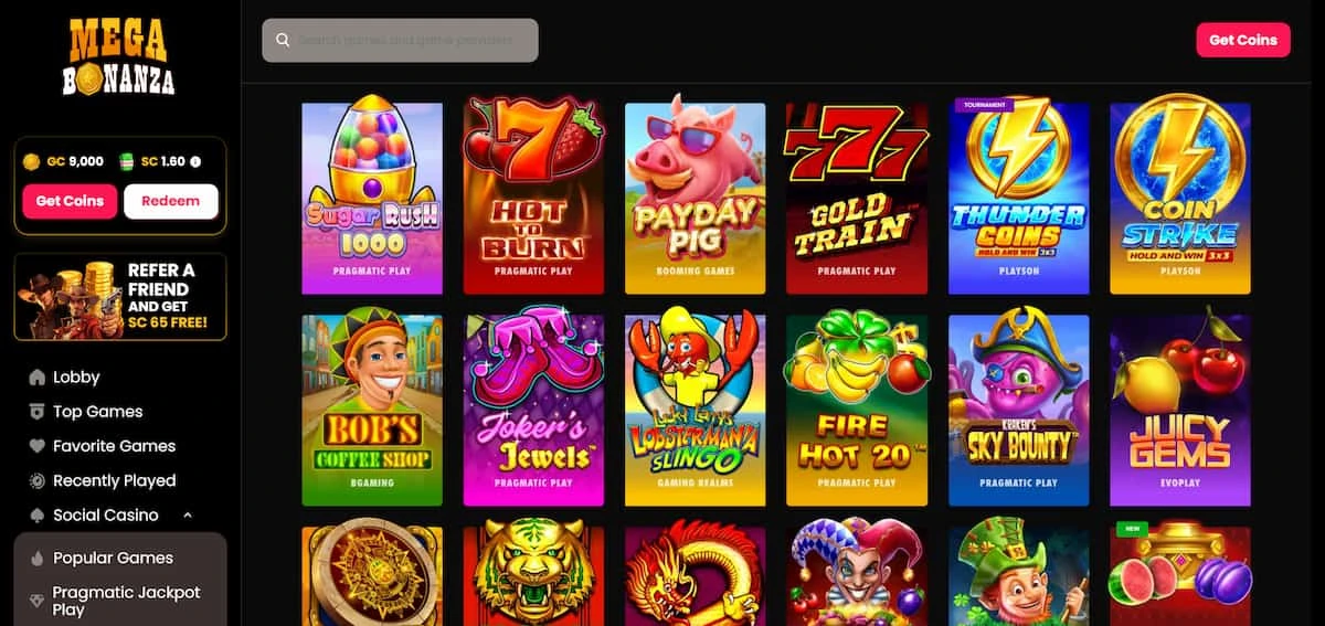 Mega Bonanza Casino Slots