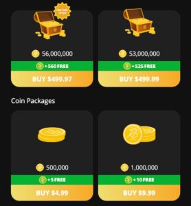 rolling riches casino coin packages