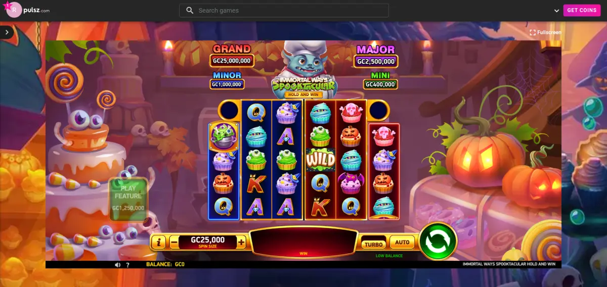 Immortal Ways Spooktacular slot game by Ruby Play