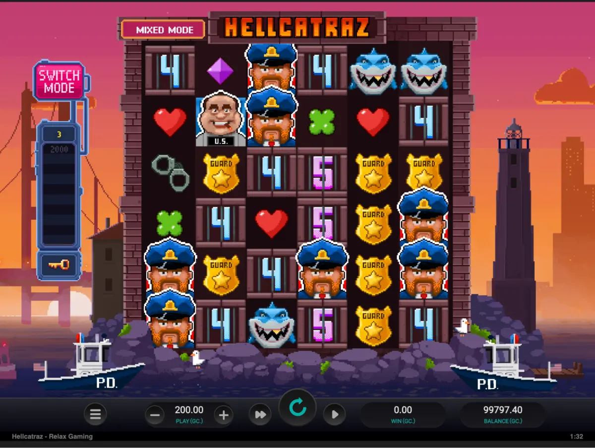 JefeBet Casino Hellcatraz Arcade Game