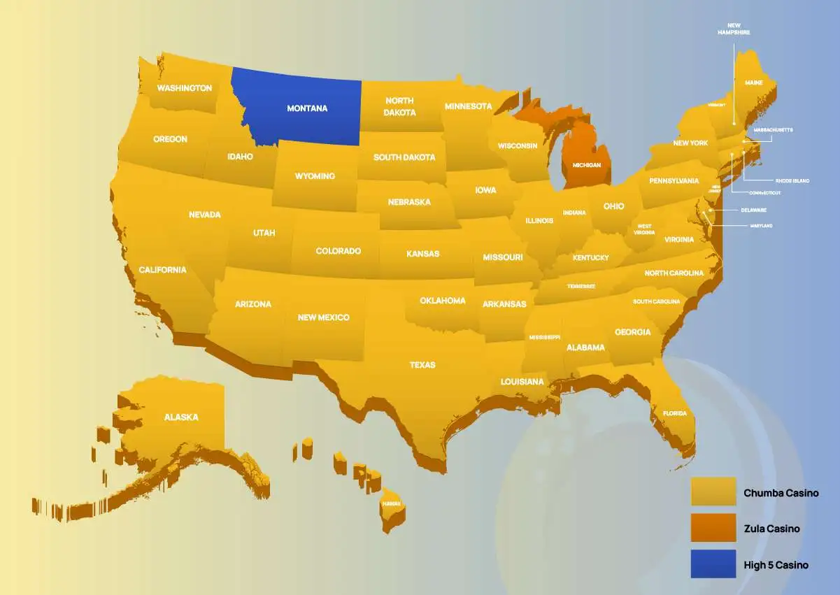 Top sweepstakes casinos, state by state