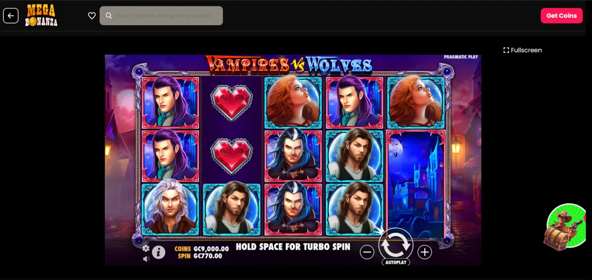 Vampires vs Wolves slot game by pragmatic play