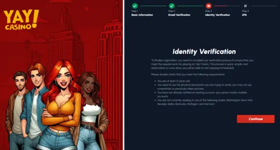 Yay Casino Identity Verification