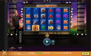 Hello Millions Sweepstakes Buffalo Blitz Live Casino Game