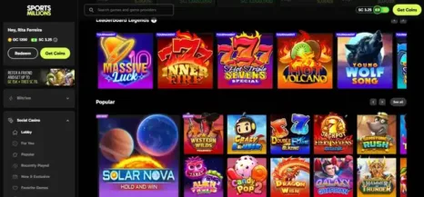 Sports Millions Social Casino Games