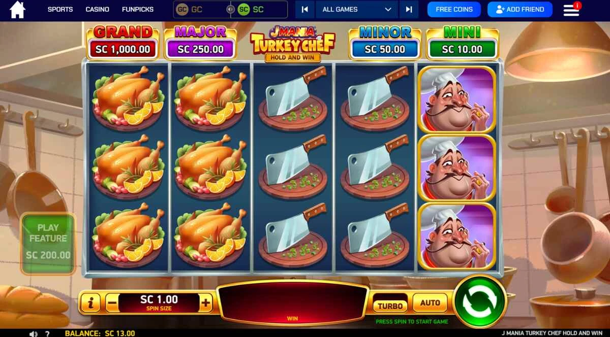 J Mania Turkey Chef Slot by Ruby Play