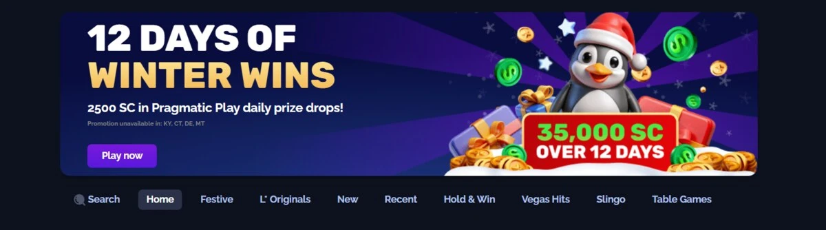 Legendz Casino 12 Days of Winter Wins