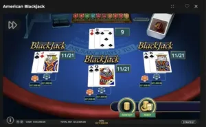 Clubs Casino American Blackjack Table Game