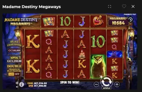 Clubs Casino Madame Destiny Megaways