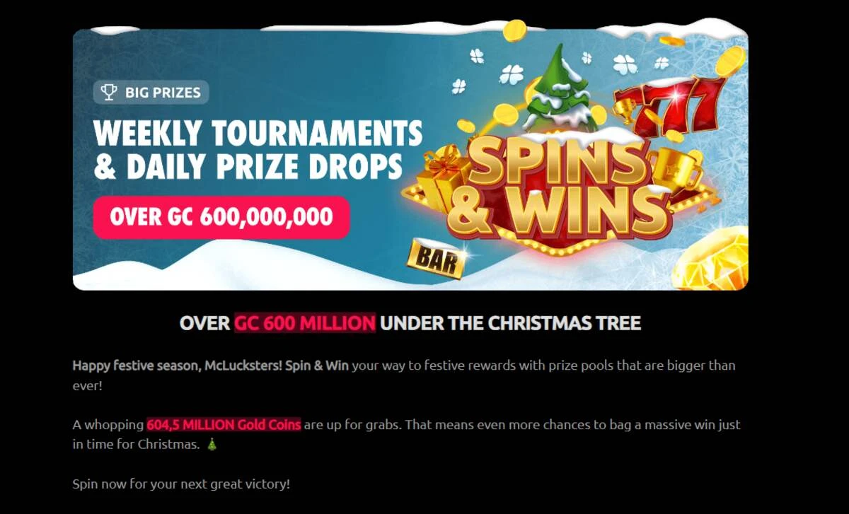 McLuck Spins & Wins Christmas