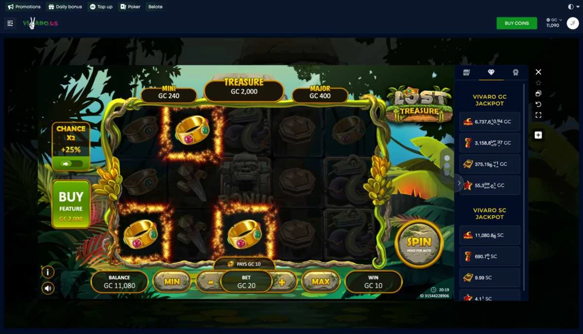 Vivaro Slot Game Mayan Jungles